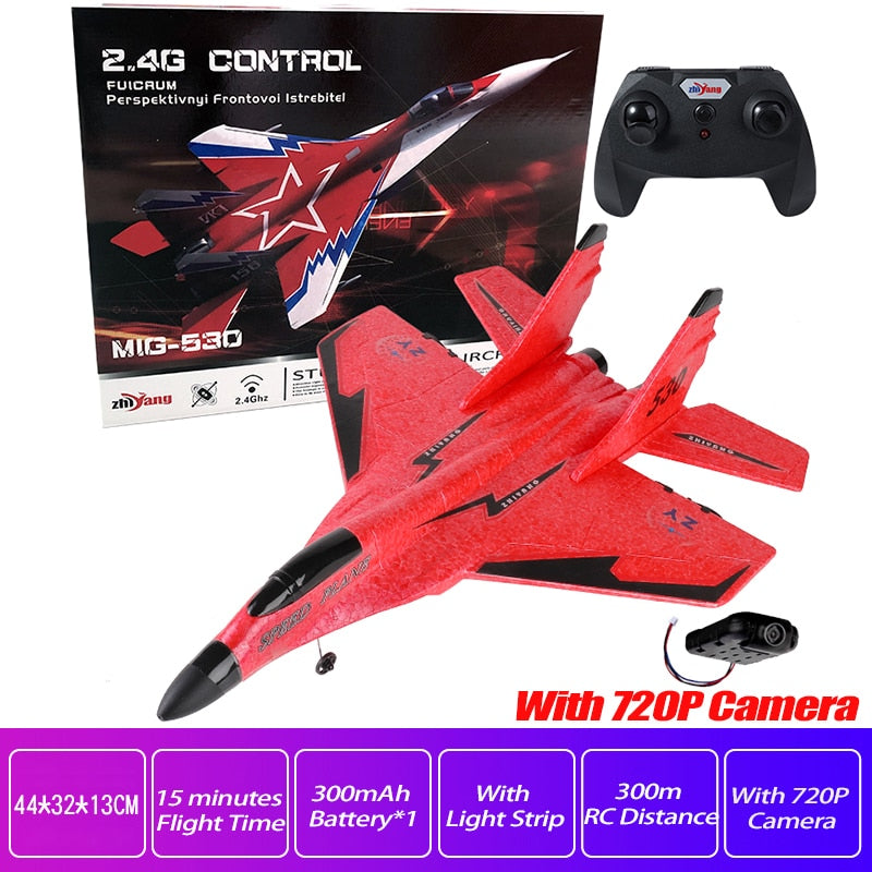 RC Foam Aircraft SU-35 Plane 2.4G Radio Control Glider Remote Control Fighter Plane Glider Airplane Foam Boys Toys for Children