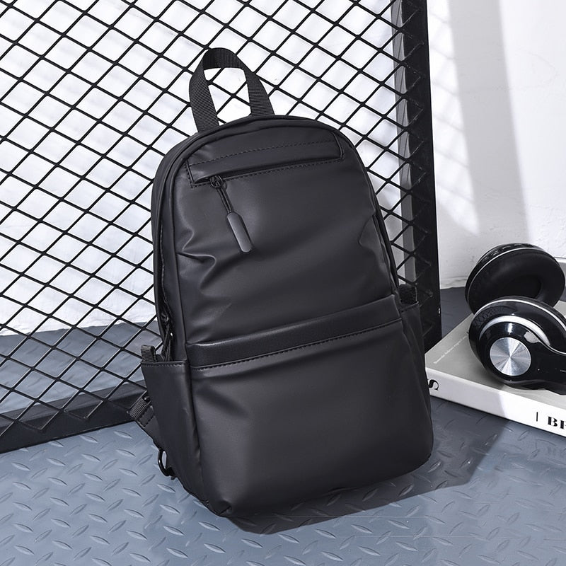 Casual Men's Vertical Paragraph Chest Bag 2023 New Trend Travel Multifunctional Single Shoulder Crossbody Bag Chest Bag