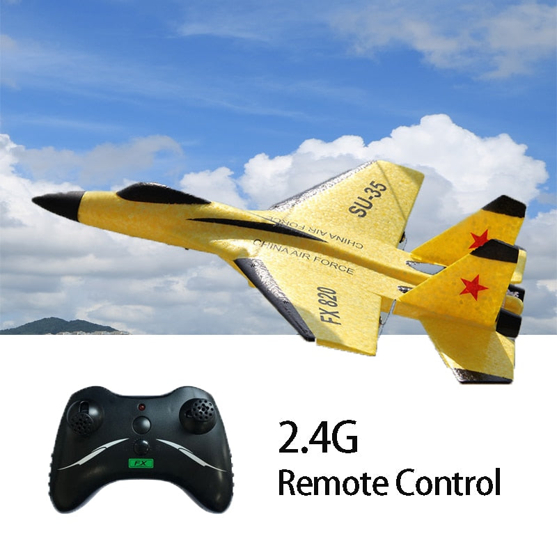 RC Foam Aircraft SU-35 Plane 2.4G Radio Control Glider Remote Control Fighter Plane Glider Airplane Foam Boys Toys for Children