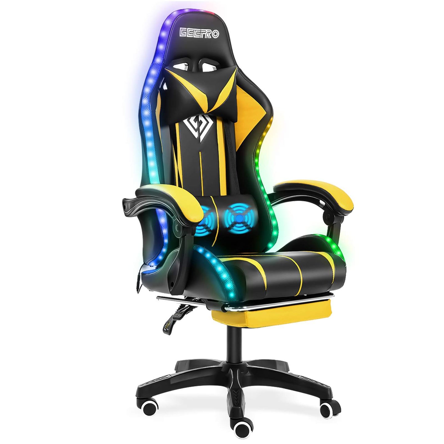 High Quality Gaming Chair RGB Light Office Chair Gamer Computer Chair Ergonomic Swivel Chair 2 Point Massage Gamer Chairs