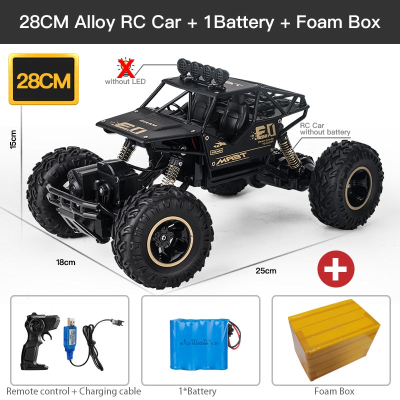 ZWN 1:12 / 1:16 4WD RC Car With Led Lights 2.4G Radio Remote Control Cars Buggy Off-Road Control Trucks Boys Toys for Children