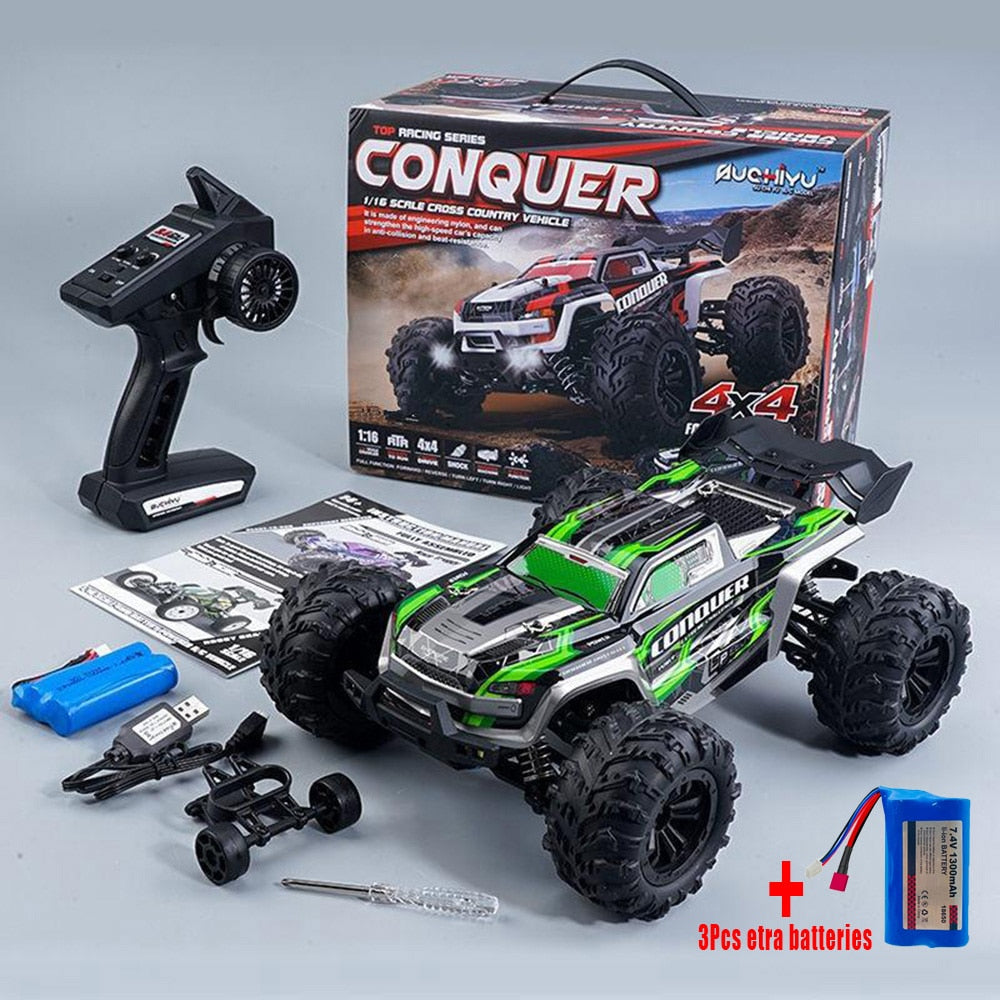 Scale Large RC Cars 50km/h High Speed Children Toys for Boys Remote Control Car 2.4G 4WD Off Road Monster Truck