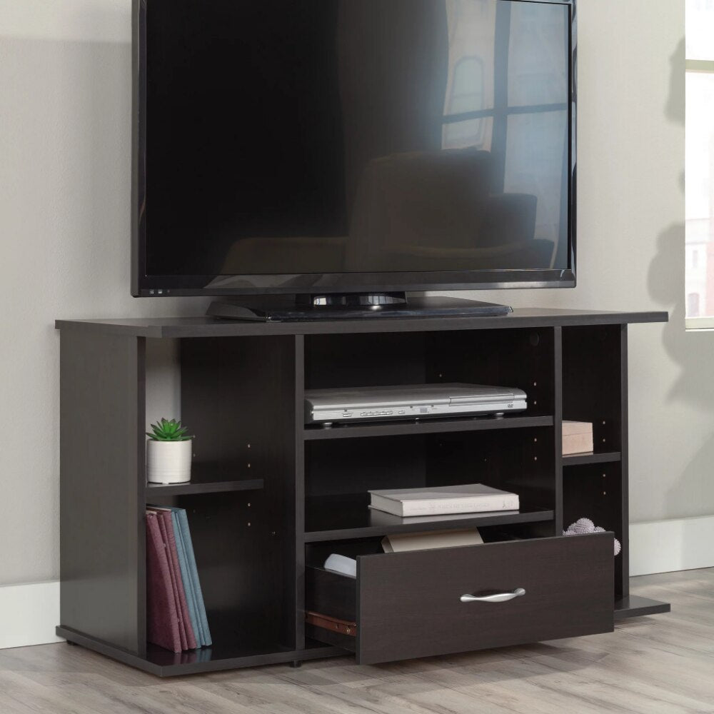 Panel TV Stand for TVs up to 42&quot;, Cinnamon Cherry Finish