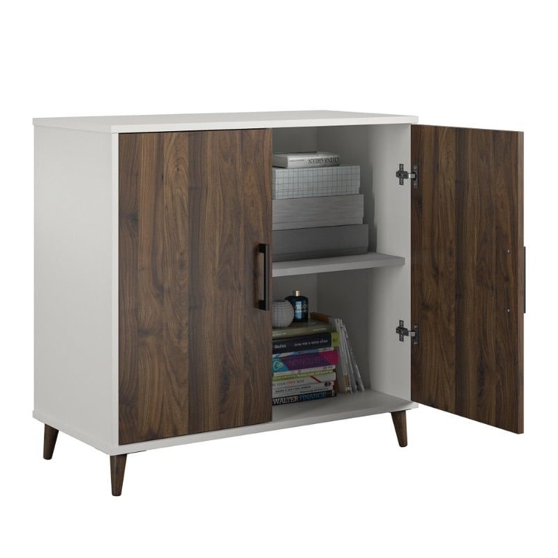 Ameriwood Home Ernest Accent Cabinet, White  living room cabinets  storage cabinet