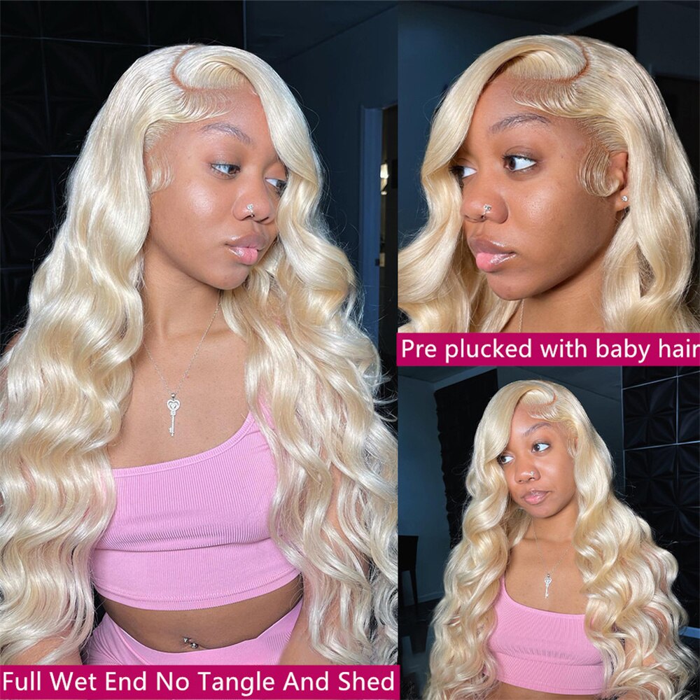 Body Wave Colored Honey Blonde 13x6 13x4 Lace Front Human Hair Wig For Women Brazilian Deep Wave 613 Hd Lace Frontal Wig