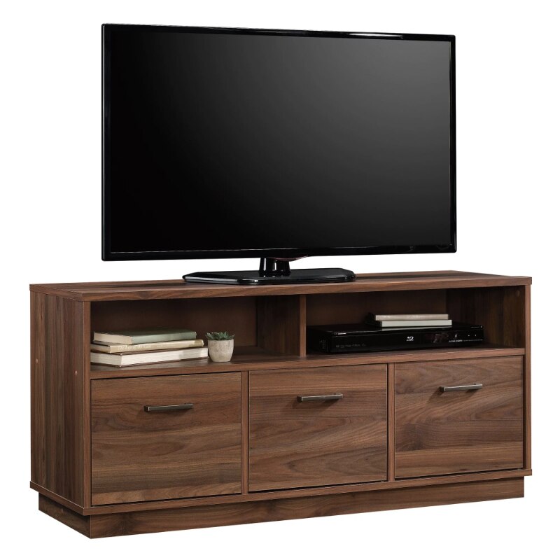 Mainstays 3-Door TV Stand Console for TVs up to 50&quot;, Blackwood living room cabinets  storage cabinet