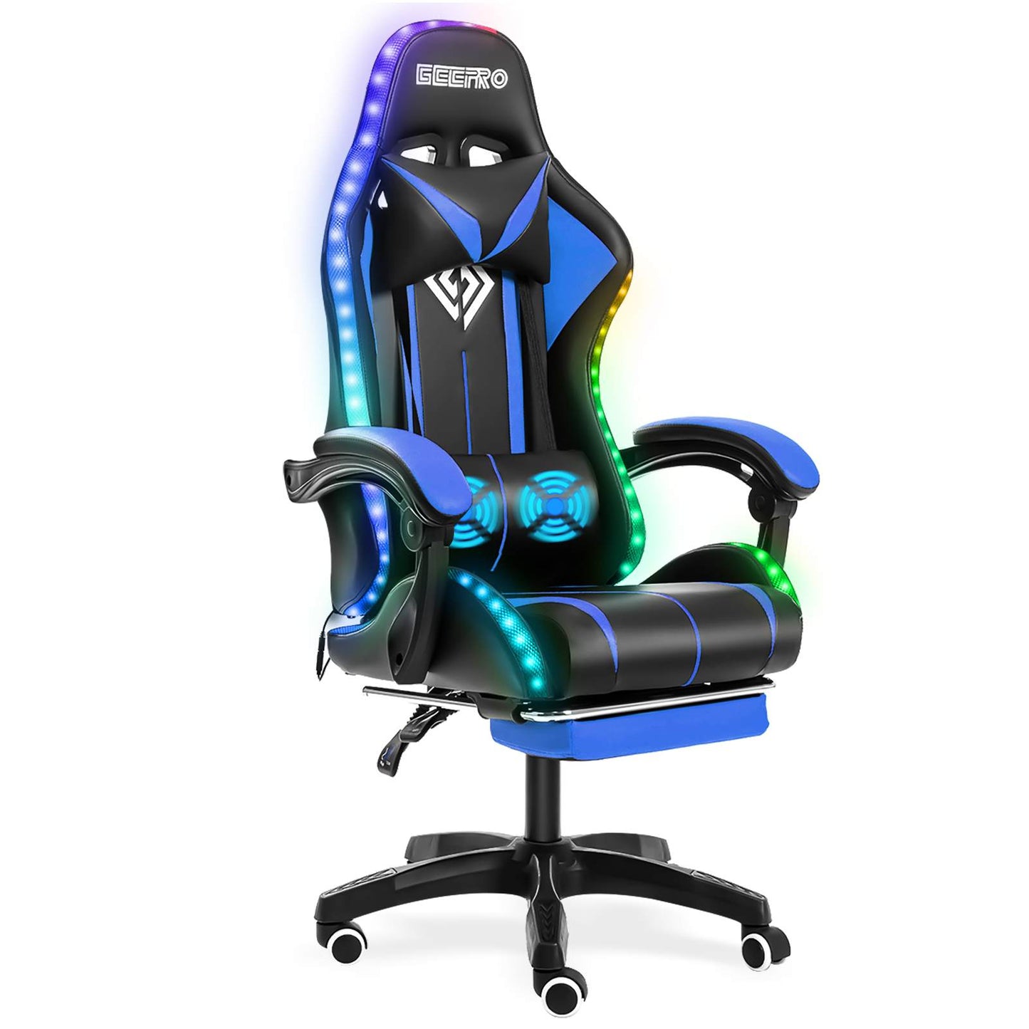 High Quality Gaming Chair RGB Light Office Chair Gamer Computer Chair Ergonomic Swivel Chair 2 Point Massage Gamer Chairs