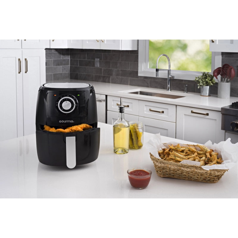 Gourmia 5-Qt Air Fryer with Nonstick Dishwasher Safe Basket, Black