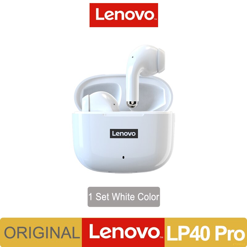 New Original Lenovo LP40 Pro In-ear Version Bluetooth 5.0 Wireless Earphone TWS Dual Stereo Touch Control Long Standby Headphone