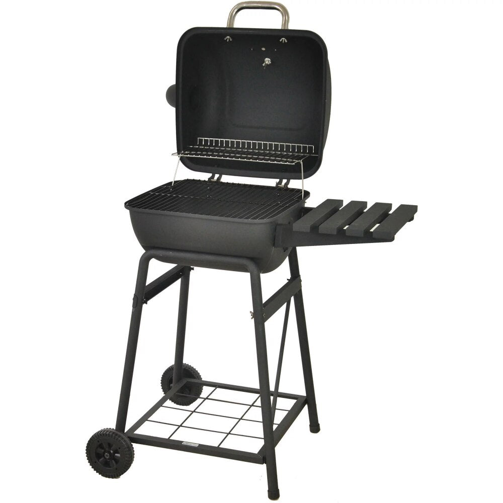 RevoAce 26&quot; Mini Barrel Charcoal Grill with Side Shelf, Black, CBC1760W portable grill