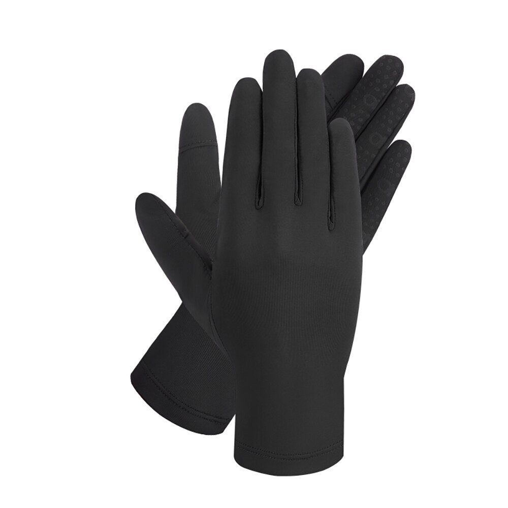 OhSunny Cycling Gloves Summer Unisex Anti-ultraviolet UPF1000+ Sunscreen Opened Fingertip Driving Gloves Non-slip Touch Screen