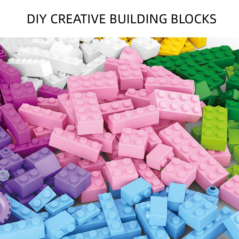 Mini DIY Building Blocks Bricks Small Particle Interactive Toys Colorful Bulk Bricks Base Plates Compatible Block Children Gifts