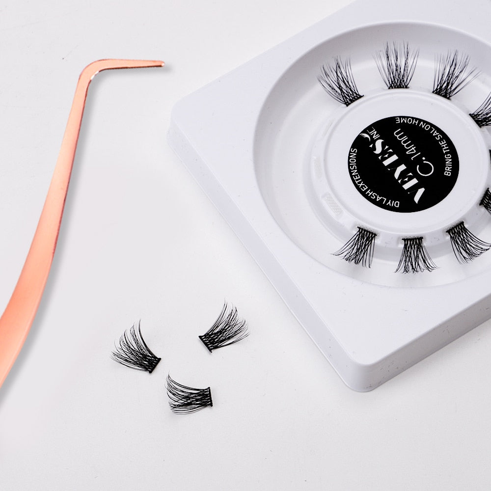 Veyes Inc DIY Lash Smart Cluster Kit Veyelash Dropshipping Eyelash Extension Wisps Volume Segmented Lashes Glue Bond Seal Makeup