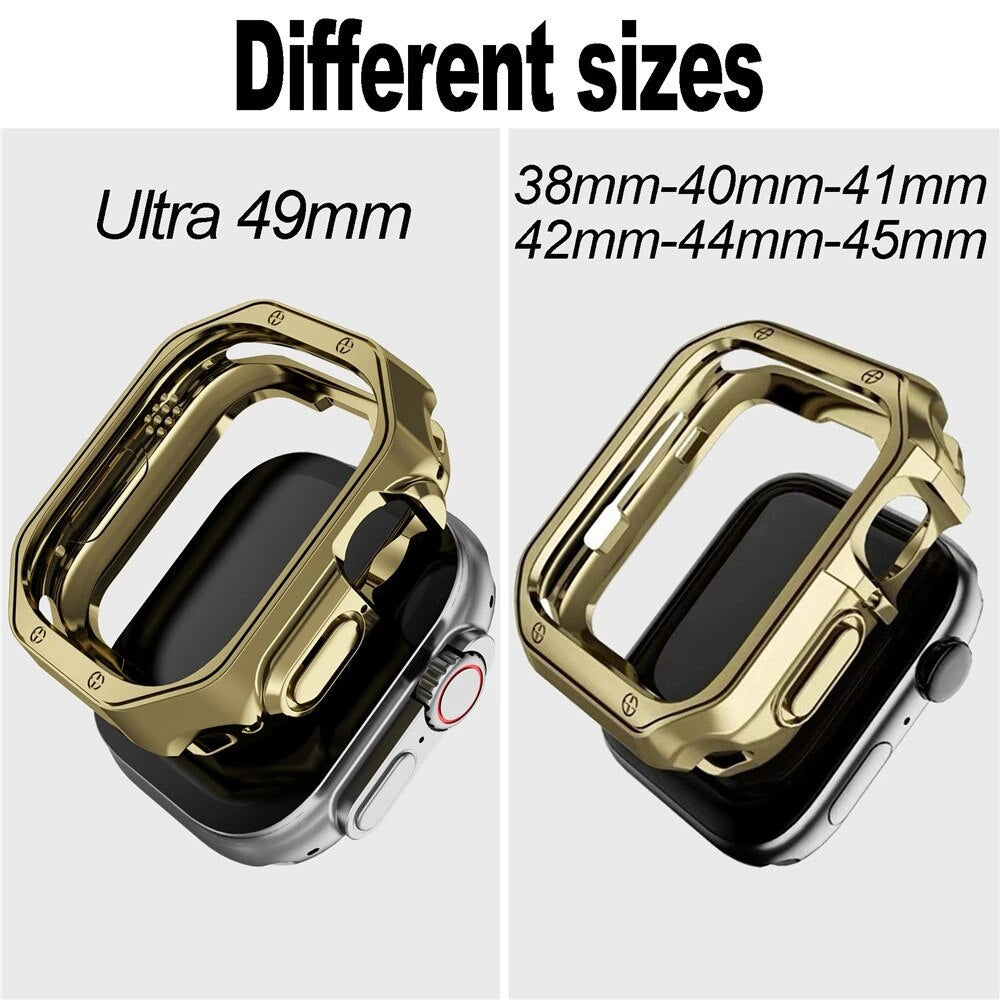 Silicone Band TPU Case for Apple Watch Ultra 49mm 8 7 45mm 6 5 se 4 41 42 44mm Cover Sports Watchband for iWatch Series 38 40mm