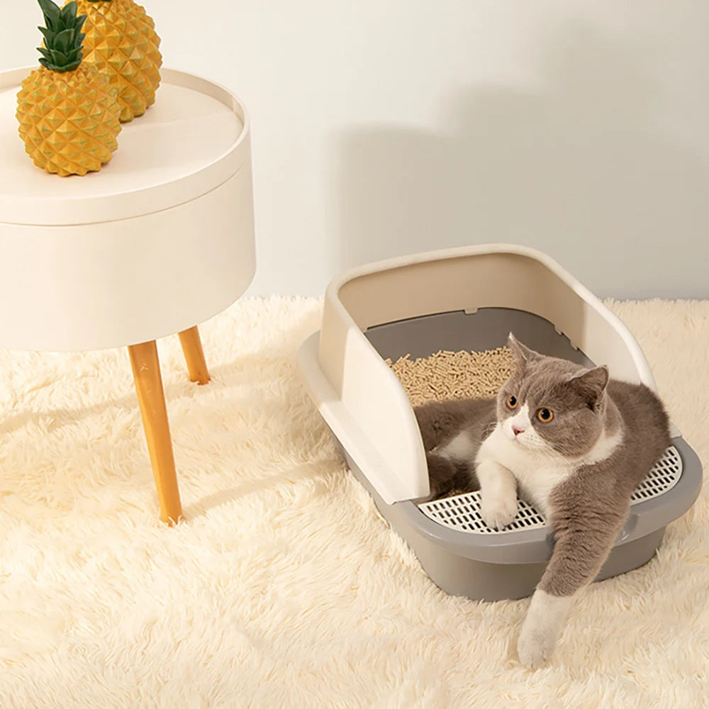 Cat Litter Box Anti-Splashing Semi-Closed cats Toilet