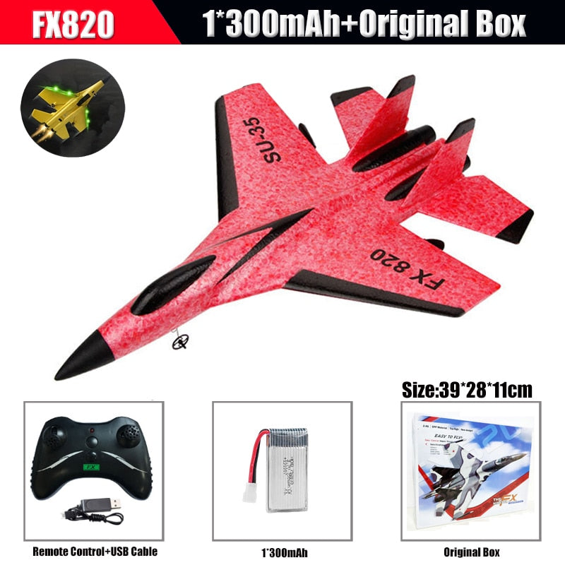 RC Foam Aircraft SU-35 Plane 2.4G Radio Control Glider Remote Control Fighter Plane Glider Airplane Foam Boys Toys for Children