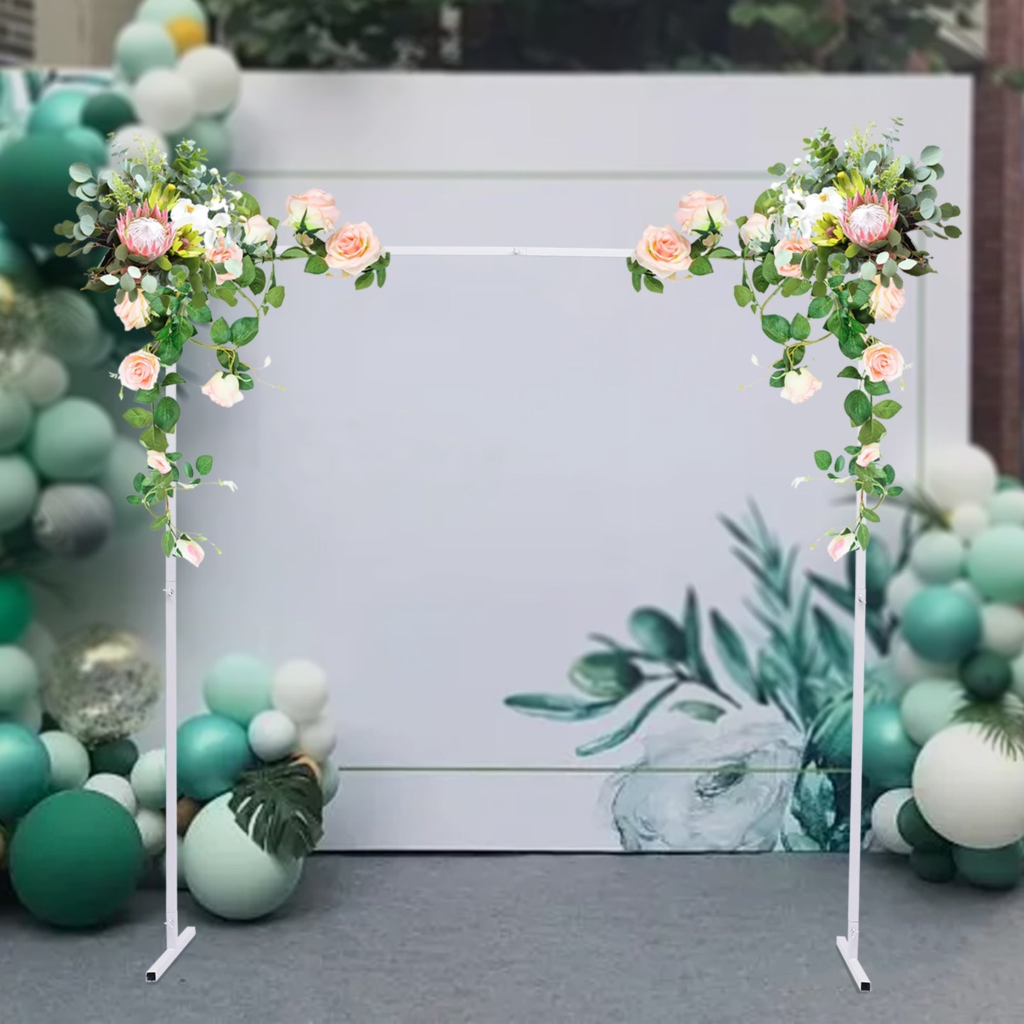 Square Metal Table Arch Garden Arbor for Garden, Indoor and Outdoor, Party Decoration, Easy Assembly