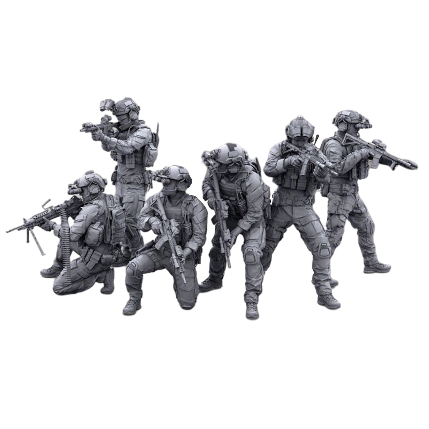 New 1/35 Resin Figures Modern US special forces soldiers 6 man Unassembled Unpainted DIY model gifts for children