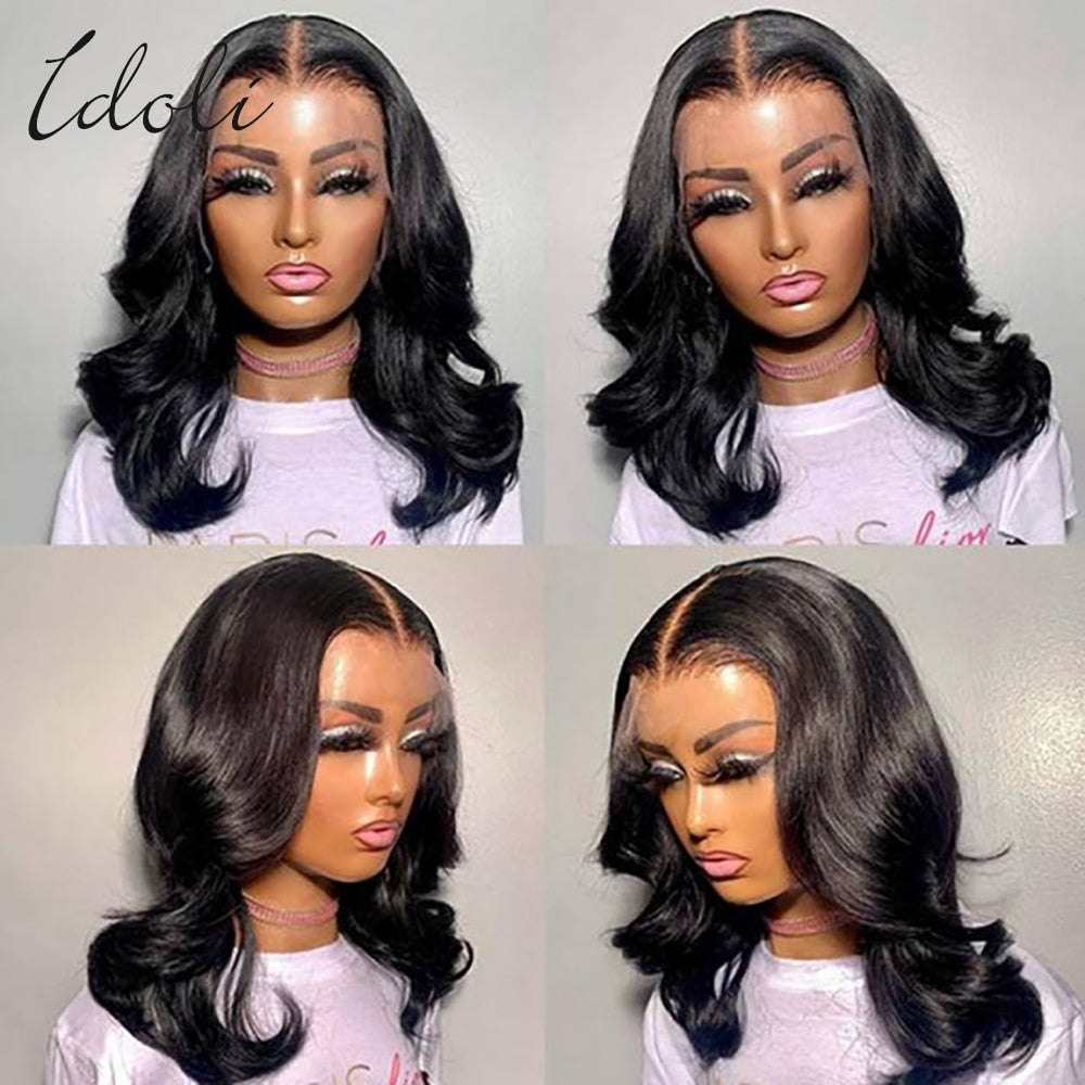 BOB Wig Lace Front Human Hair Wig Body Wave Short Wigs Human Hair For Women 13x4 Loose Water Bob Wig Glueless Wig Human Hair