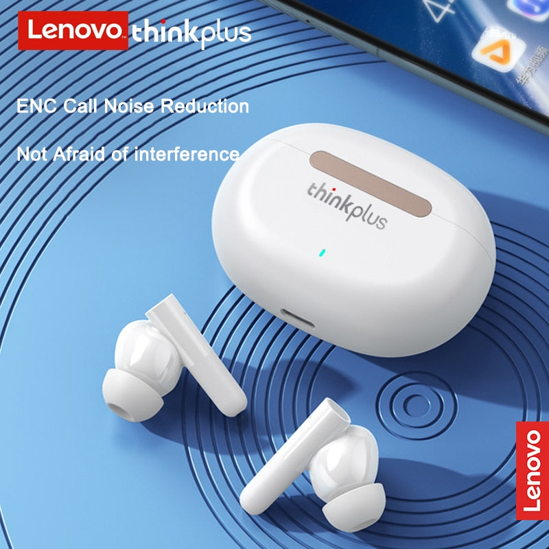 Lenovo LP3 ANC Wireless Earphone Active Noise Cancelling TWS Earbuds ENC Dual HD Call Bluetooth 5.2 HiFi Stereo Headphone 300mAh