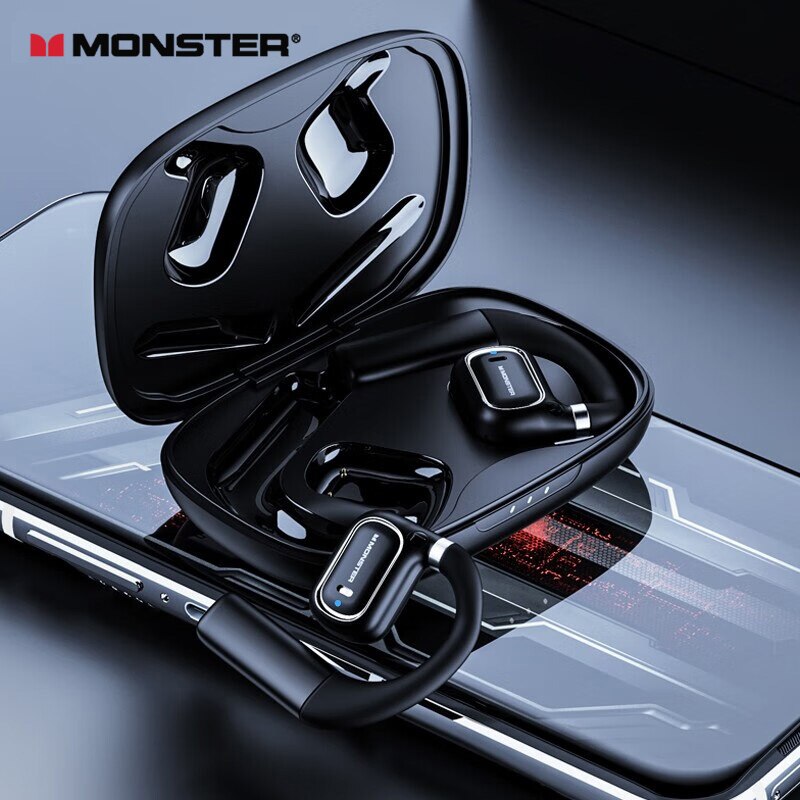 Monster XKO01 Sports Earhook Earphones Bluetooth 5.3 Wireless Headphones HiFi Stereo Noise Reduction Music Gaming Earbuds