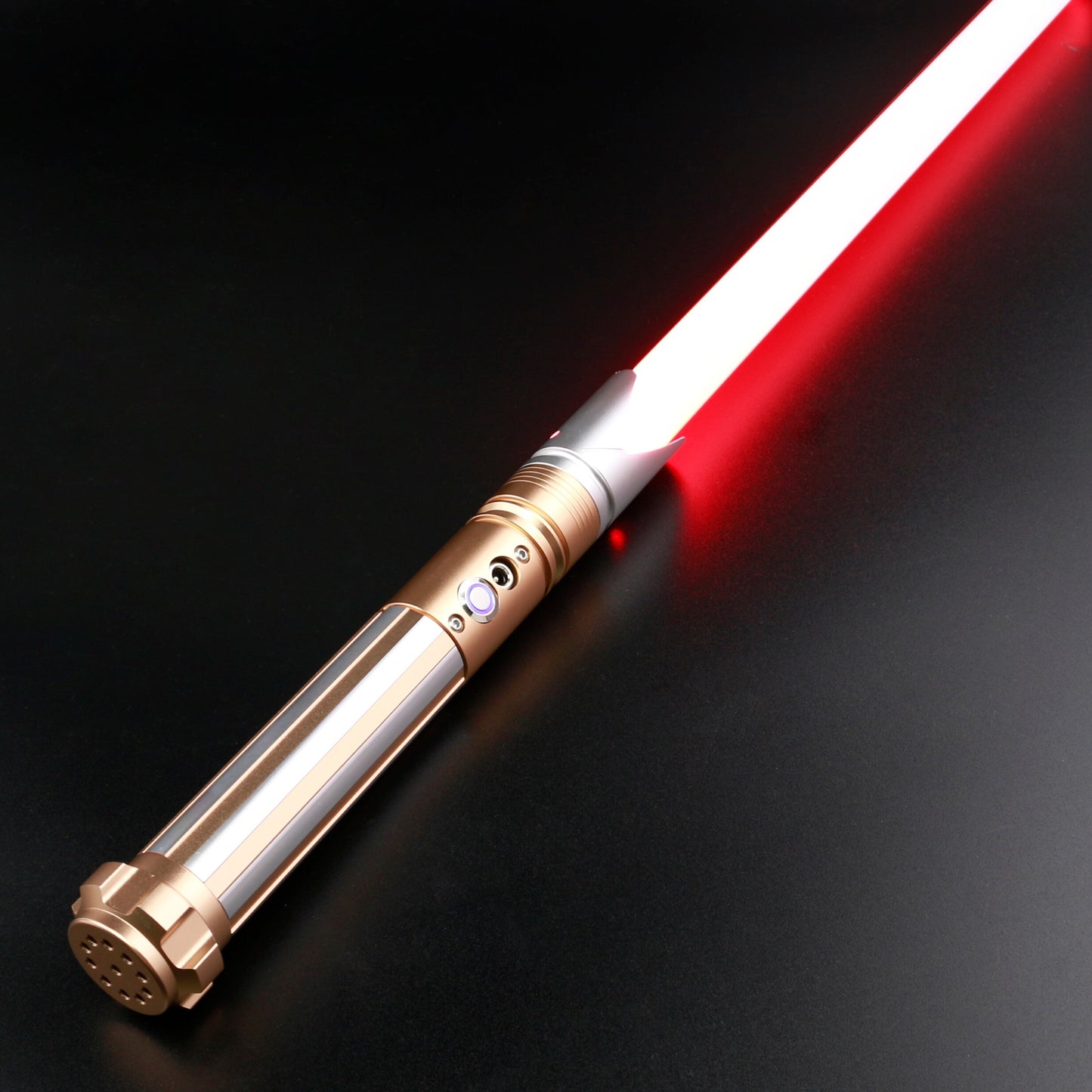 VIP-SaberFeast Lightsaber RGB Metal Handle Swing Combat FOC Gift Kids Luminous Toys