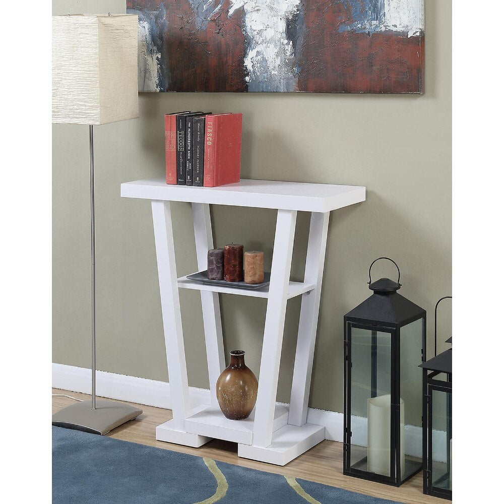 V Console, Espresso console table  hallway console table  console table for living room