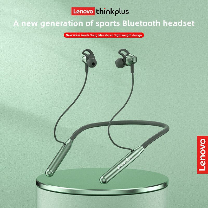 Lenovo original BT10 sports Bluetooth headset waterproof, sweat-proof, hi-fi sound, skin-friendly material, metal texture