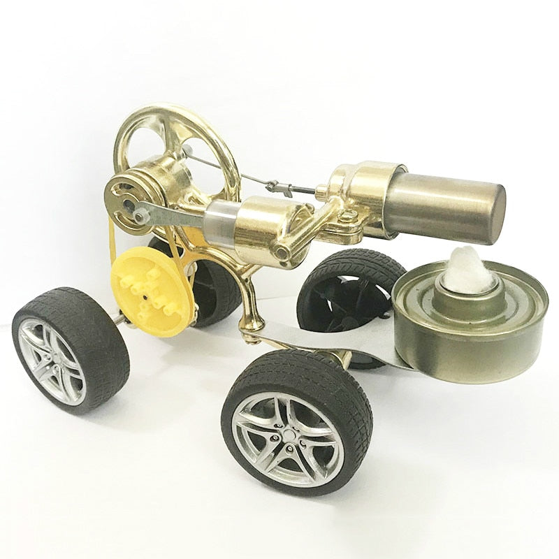 Steam Car Stirling Engine Model Physics Teaching Car Making Small Power Generation Bright Scientific Experiment Toy