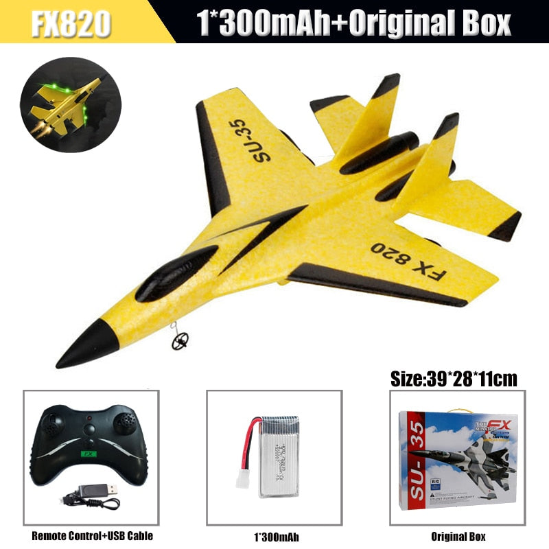 RC Foam Aircraft SU-35 Plane 2.4G Radio Control Glider Remote Control Fighter Plane Glider Airplane Foam Boys Toys for Children