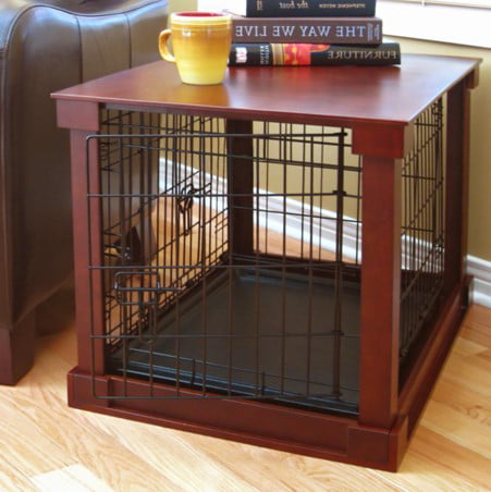 Houses, Kennels Pet Dog Crate End Table with Cover, Mahogany, Medium, 30L X 19W X 21H In.Homes for Pets