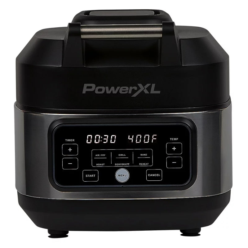 PowerXL Grill Air Fryer Home, Black, 5.5 Quart