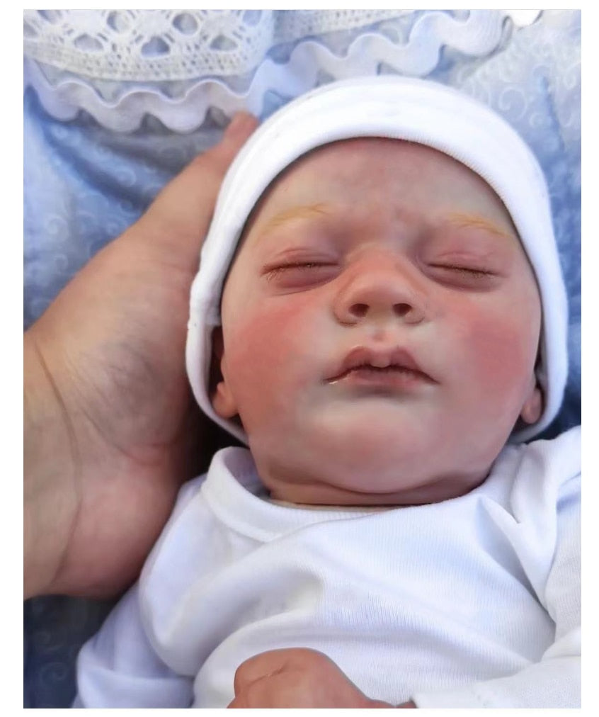 43CM Sleep Reborn baby doll 3D painted skin visible veins Accompany children&#39;s toys gifts for children