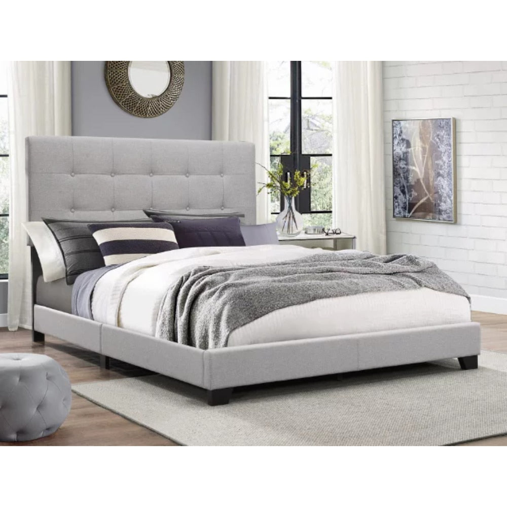 Florence Upholstered Panel Bed, Full size  bed frame  bedroom furniture  bed