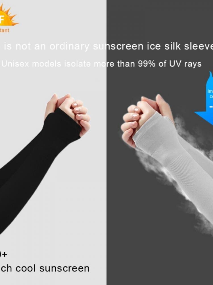 UV Protection Sun Sleeve Long Arm Cover Warmer Men&#39;s Women&#39;s Golf Cycling Driving Fishing Sunscreen Arm Cover