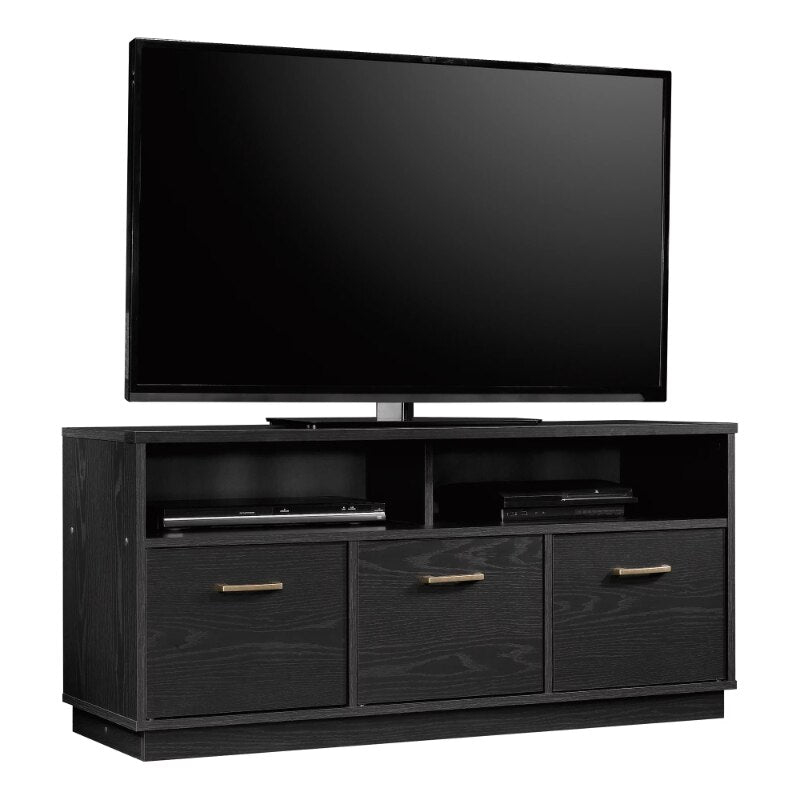 Mainstays 3-Door TV Stand Console for TVs up to 50&quot;, Blackwood living room cabinets  storage cabinet