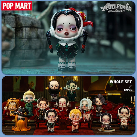 POP MART Skullpanda x The Addams Family Series Mystery Box 1PC/12PC New Arrival Launch On Apr 28th 12PCS Blind Box Toy