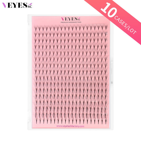 Veyes Inc 10 Cases/Lot Premade Fans Lashes Eyelash Extensions Veyelash 320 Fans Slim Thin Pointy Base Russian Volume Fans Lash