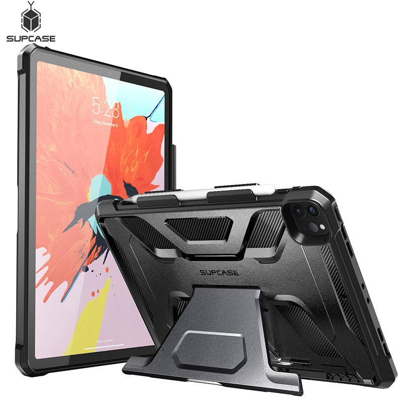 SUPCASE For iPad Pro 12.9 Case (2022/2021/2020) UB Full-Body Rugged Rubber Cover with Built-in Apple Pencil Holder & Kickstand