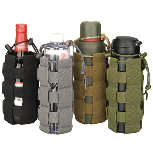 Molle Bag Tactical Water Bottle Pouch Bag Military Outdoor  Hiking cycling Drawstring Water Bottle Holder Kettle Carrier Bag