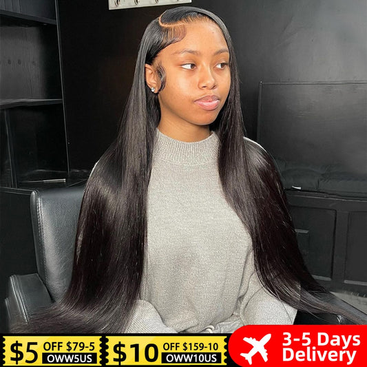 Hd Lace Wig 13x6 Human Hair Wigs For Women 34 30 Inch Pre Plucked Brazilian Hair Free Shipping 13x4 Bone Straight Lace Front Wig