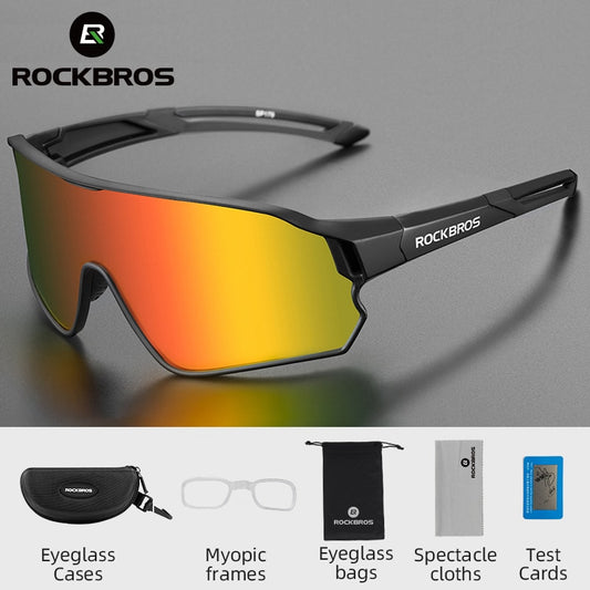 ROCKBROS Polarized Bike Glasses Outdoor UV400 Sun Protection Sports Eyewear Bicycle Sunglasses Unisex MTB Road Cycling Glasses