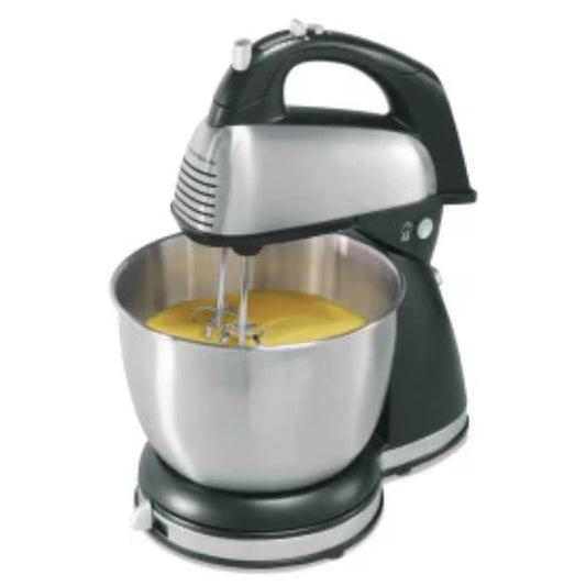 Hamilton Beach Classic Stand Mixer, 6 Speeds and QuickBurst, Black, 64651