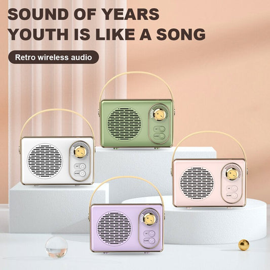 Retro Bluetooth Speaker HM11 Classical Retro Music Player Sound Stereo Portable Decoration Mini Speakers Travel Music Player