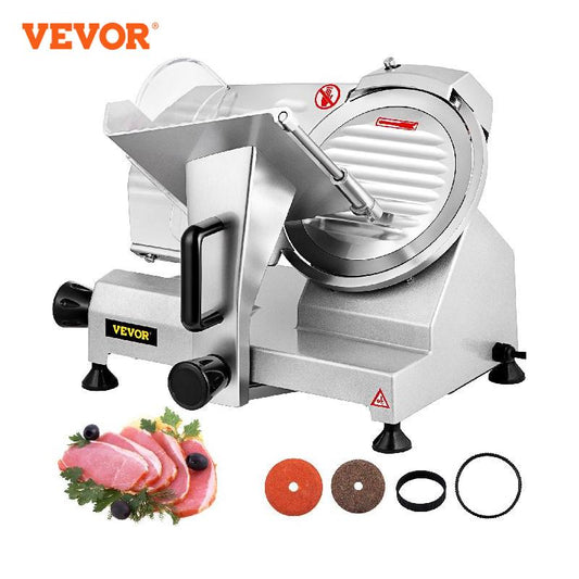 VEVOR 8 Inch Blade Electric Food Slicer Grinder Home Meat Slicer Machine Commercial Deli Meat Cheese Beef Mutton Turkey Cutter