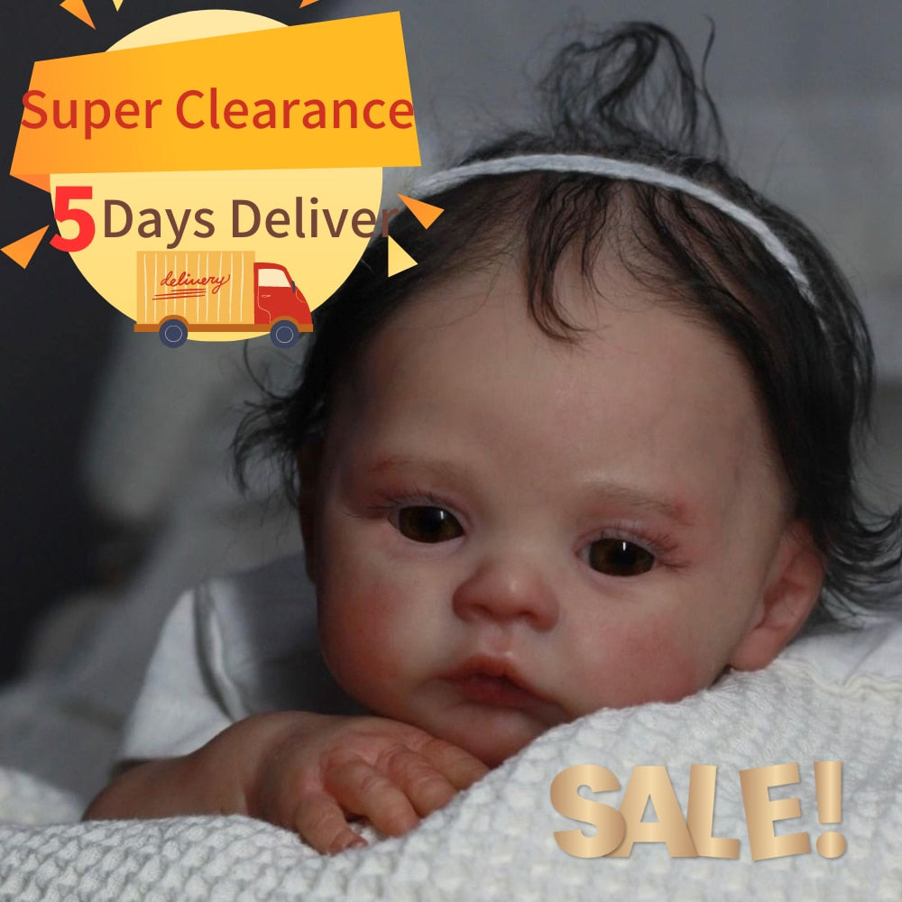 ⚡️Super Clearance 43CM Finished Reborn Baby Dolls Meadow Newborn Soft Touch Toys Figure for Girls Gift