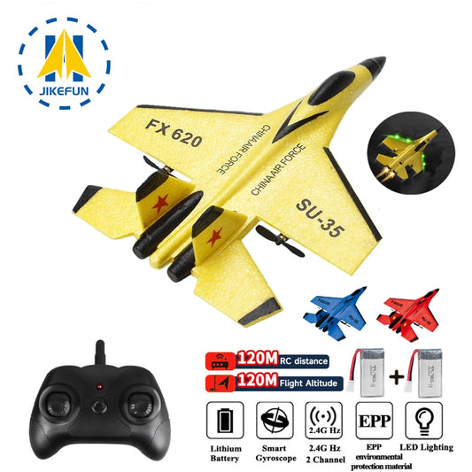 RC Foam Aircraft SU-35 Plane 2.4G Radio Control Glider Remote Control Fighter Plane Glider Airplane Foam Boys Toys for Children