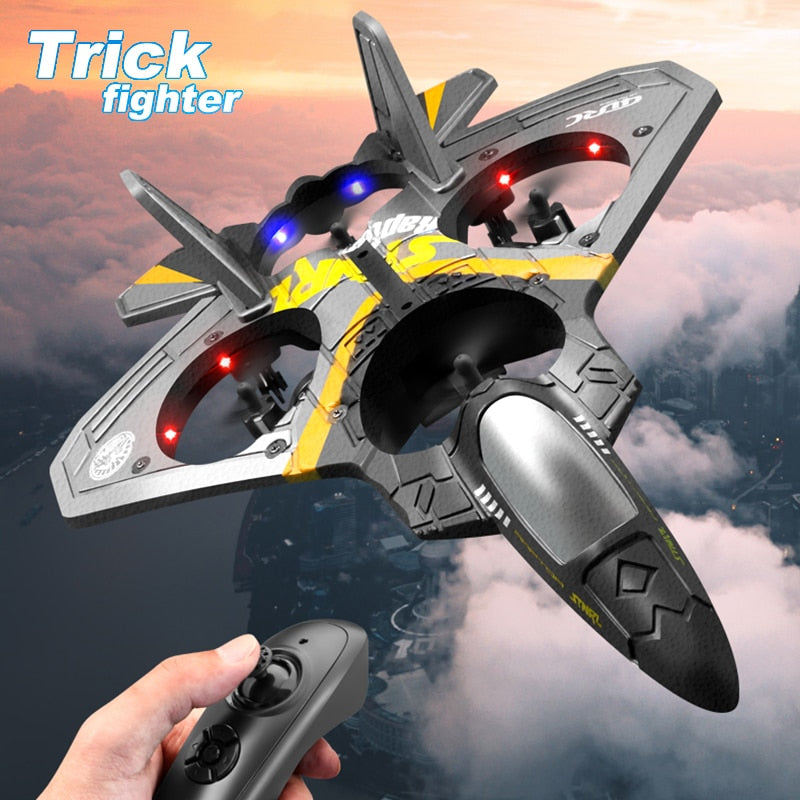 V17 V25 RC Airplane 2.4G Remote Control Stunt Fighter EPP Foam Aircraft Electric Outdoor Stunt Glider Drone Toys for Children