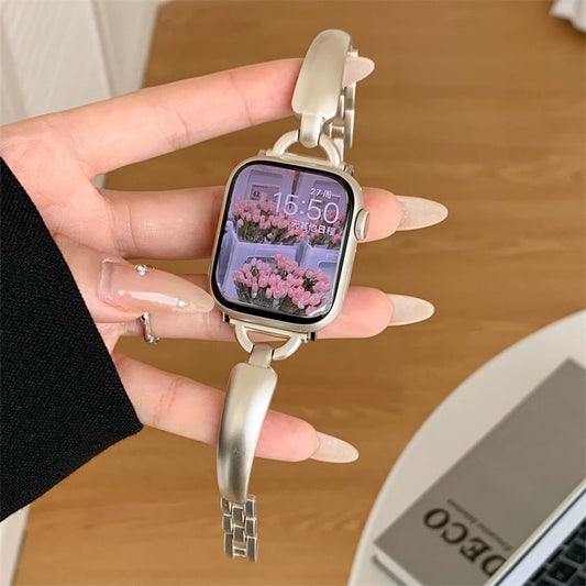 Starlight Band For Apple Watch Ultra 8 7 6 SE 5 4 3 Metal Strap For IWatch Series 8 41mm 49mm 40 38 42mm 44 45MM Women Bracelet