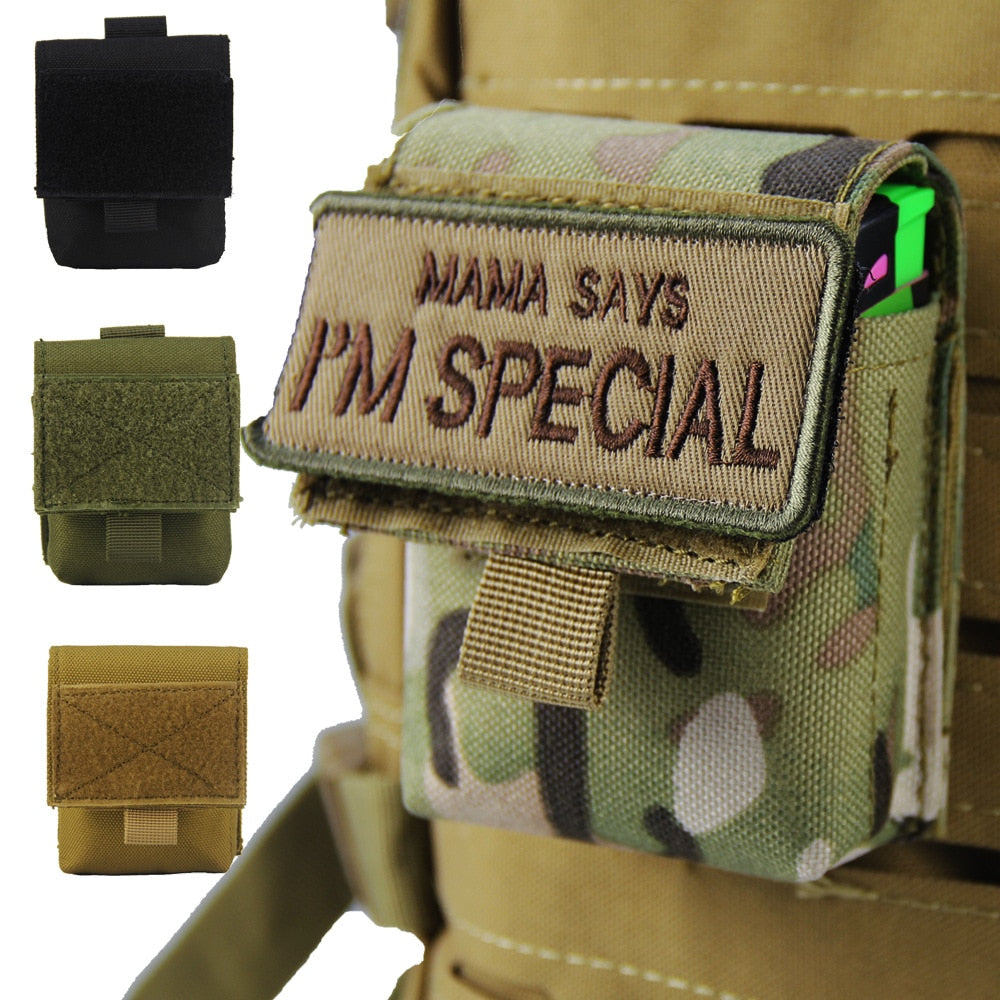 Outdoor Combat Military Molle Tactical Magazine Pouch Flashlight Sheath Hunting Camo Bag Cigarette Case Mini Hunting Tool Bag